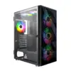 Montech кутия X3 MESH Mid-tower Case TG 6 fixed RGB Fans Black