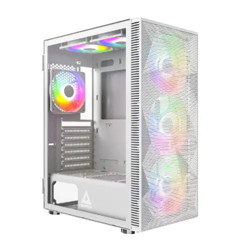 Montech кутия X3 MESH Mid-tower Case TG 6 fixed RGB Fans White