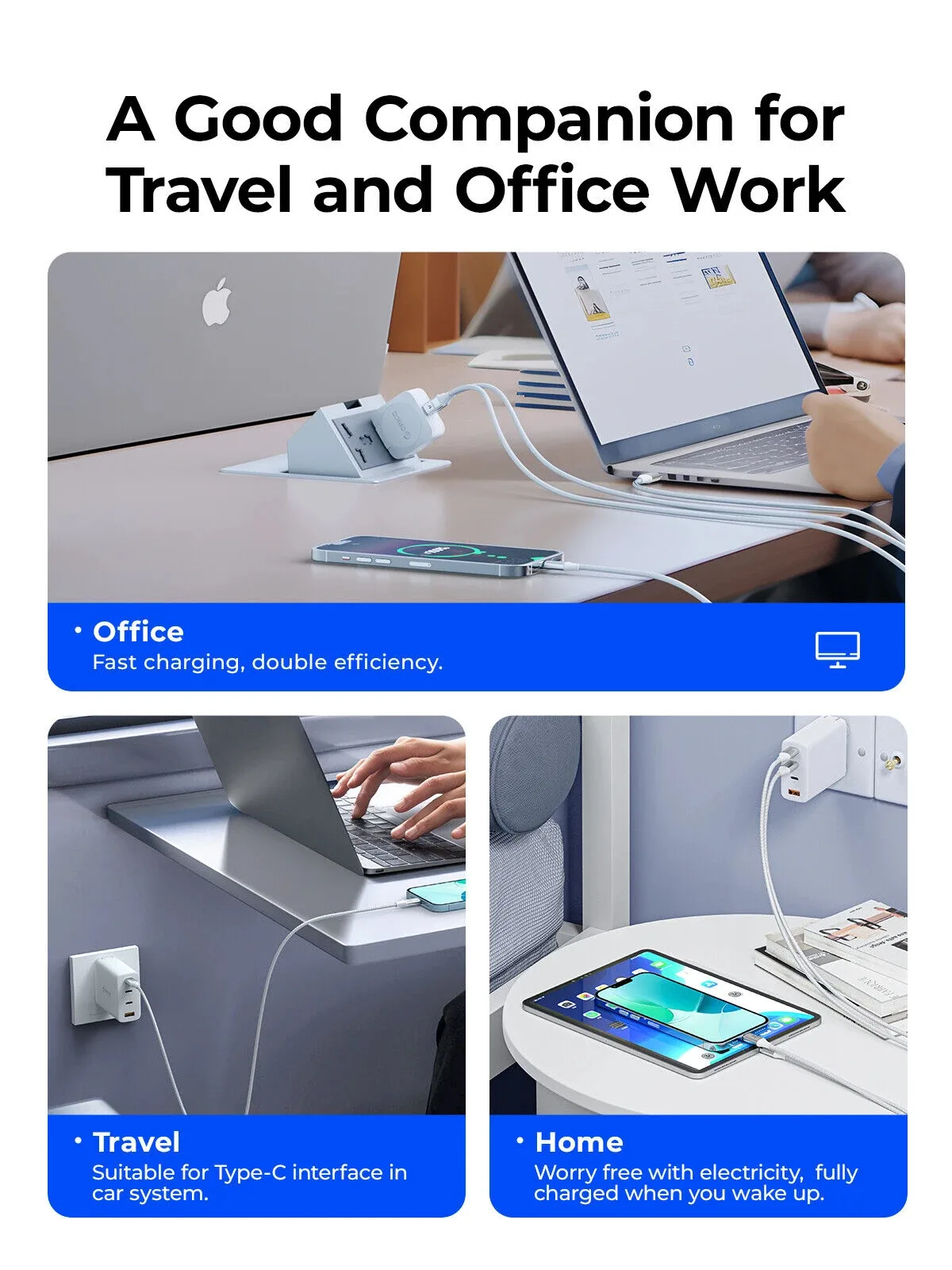 Orico кабел Cable USB C-to-C PD 100W Charging 1.0m Black - CDX-100CC-BK - Image 240