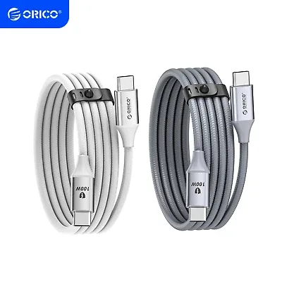 Orico кабел Cable USB C-to-C PD 100W Charging 1.0m White - CDX-100CC-WH - Image 234