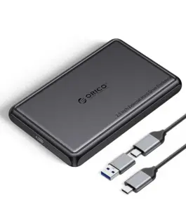 Orico външна кутия за диск Storage - Case - 2.5 inch USB-C/A Black - DDL25-C3-BK