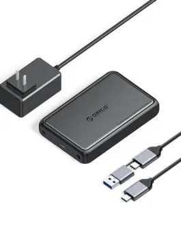 Orico кутия за диск Storage - Case - 3.5 inch USB-C black - DDL35-C3-EU-BK
