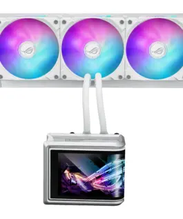 Охладител за процесор ASUS ROG Ryuo IV SLC 360 White Edition ARGB 6.67" Curved AMOLED