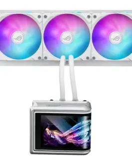 Охладител за процесор ASUS ROG Ryuo IV SLC 360 White Edition ARGB 6.67" Curved AMOLED