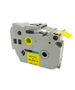 ЛЕНТА ЗА ЕТИКЕТНИ ПРИНТЕРИ BROTHER ТИП TZ - 24 mm x 800 m - BLACK ON YELLOW TAPE - TZE-651 (TZE651) - PN RL-BR-TZ651-BK