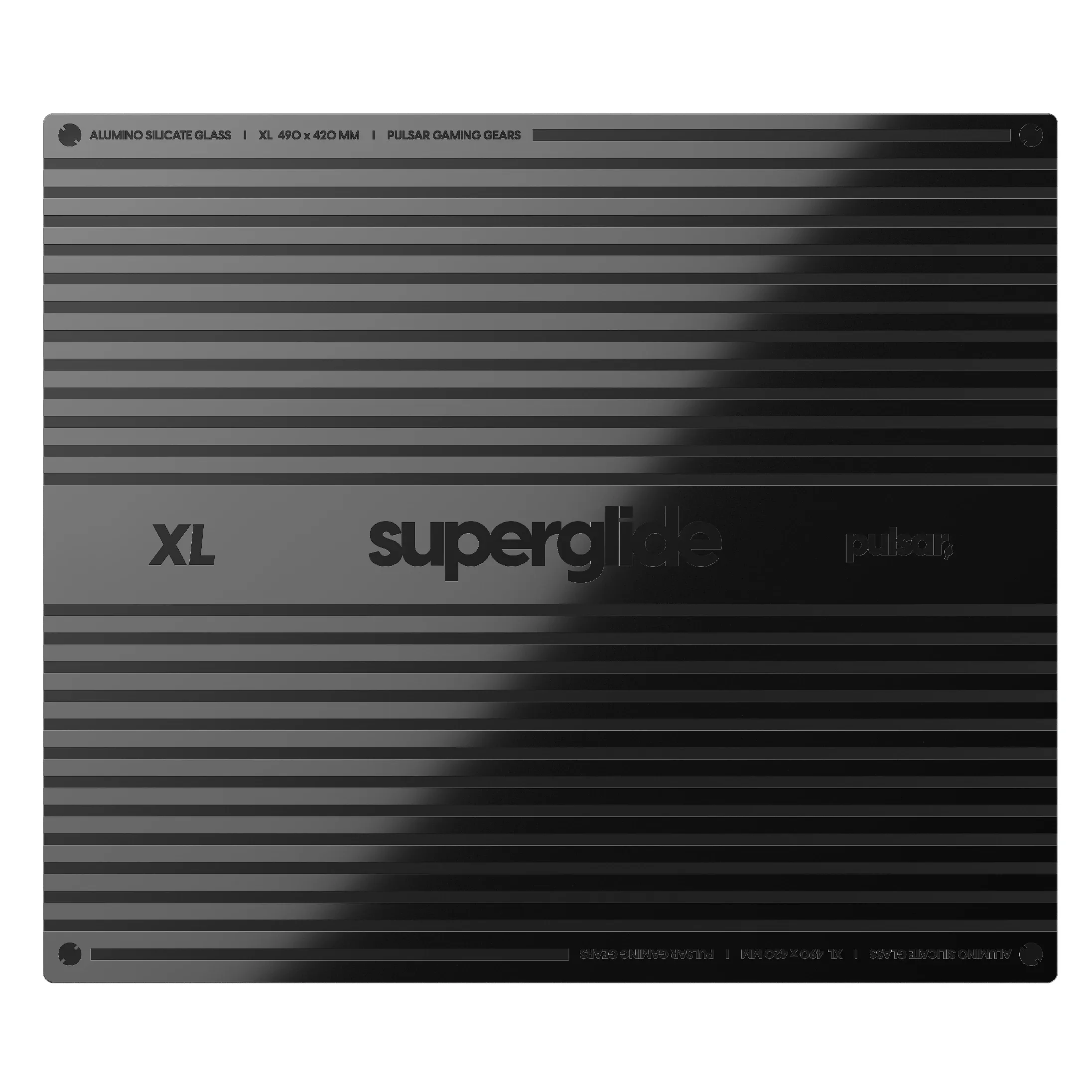 Superglide професионален стъклен геймърски пад за мишка Gaming Glass Mousepad Superglide Pad v2 XL Red - 490 x 420 mm - Image 353