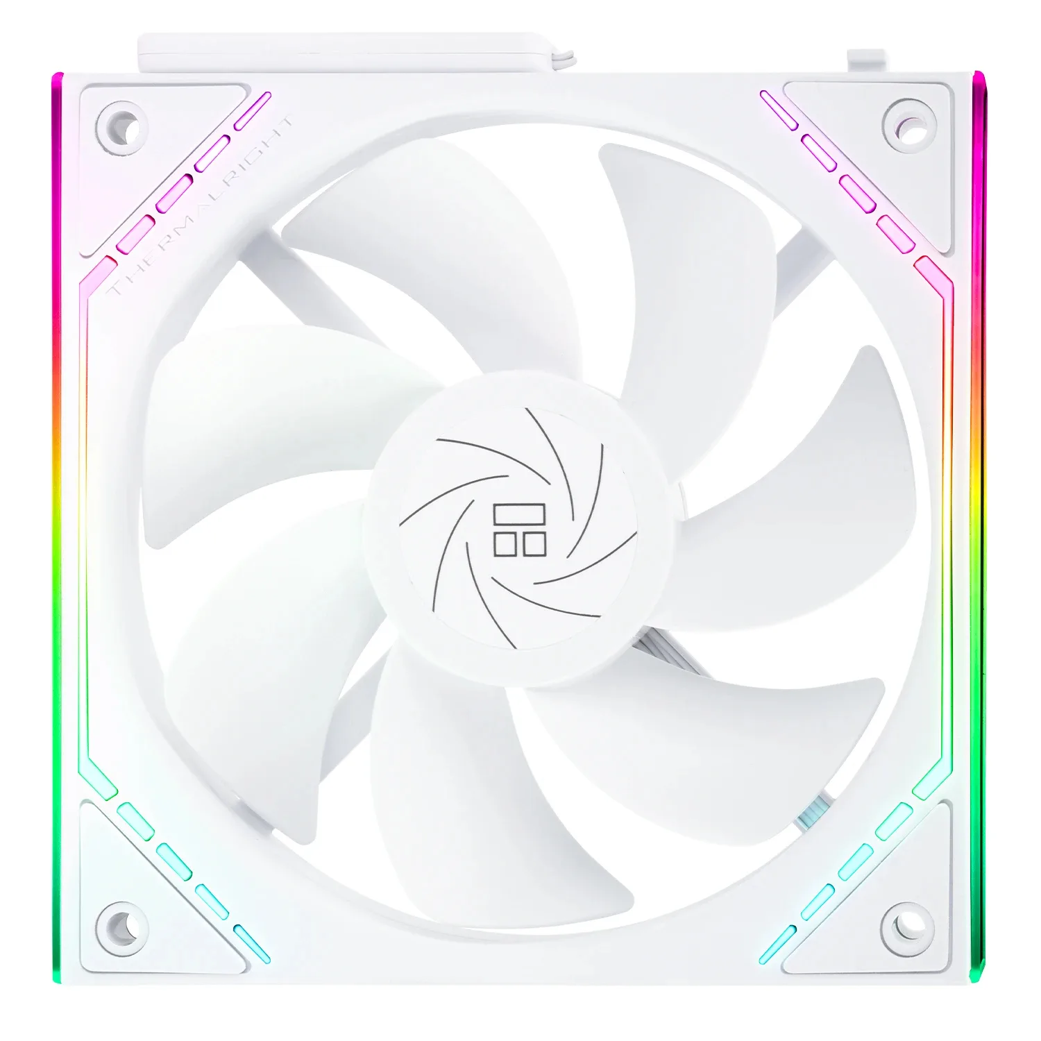 Thermalright Комплект вентилатори Fan Pack 3-in-1 3x120mm - TL-M12QRW x 3 - White, Reverse, Infinity Mirror, Daisy-Chain, A-RGB - Image 9