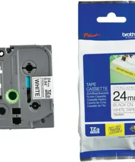 ЛЕНТА ЗА ЕТИКЕТНИ ПРИНТЕРИ BROTHER ТИП TZ - 24 mm x 500 m - BLACK ON FLUOROESCENT YELLOW TAPE - PN TZEC51