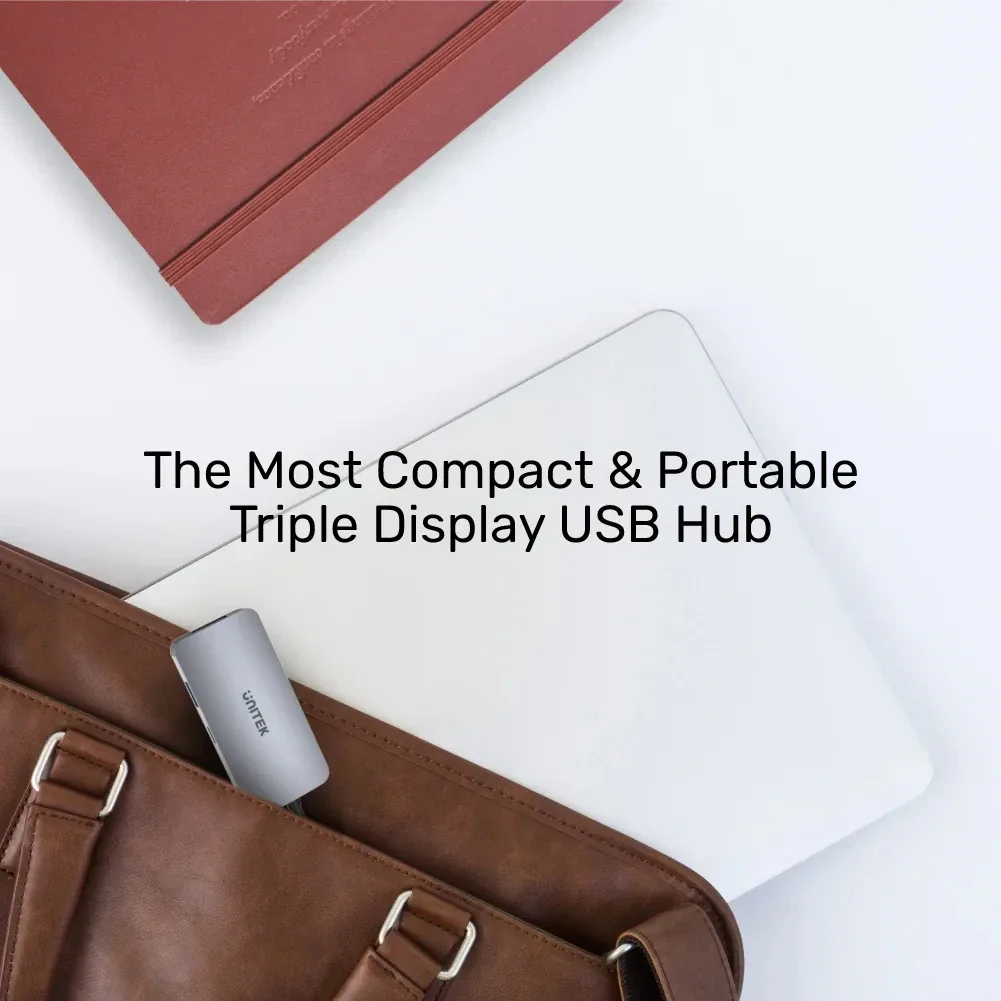 Unitek докинг станция Docking Station Type-C 5-in-1 - uHUB P5 Trio D1051A - USB-C PD100W x 1, HDMI x 2, VGA, USB3.0 x 1 - Image 250