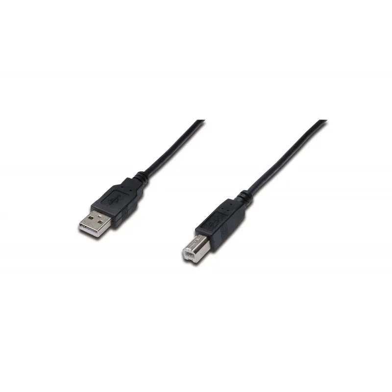 КАБЕЛ USB DIGITUS - USB 2.0 to USB-B - 5m - Black - PN AK-300105-050-S