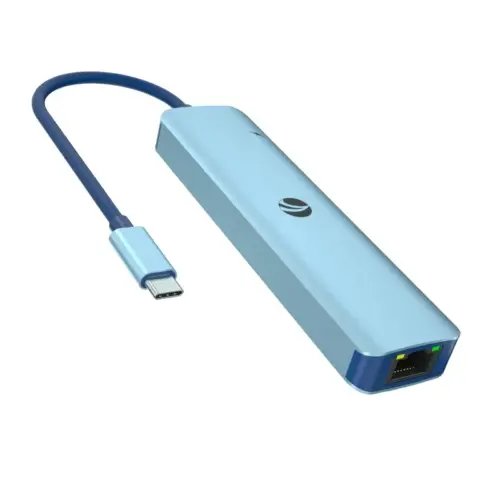 VCom докинг станция Docking Station Type-C 6-in-1 - CUE55 - PD3.0 100W LAN 1000Mbps HDMI USB3.0 x