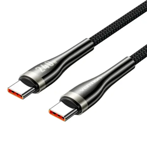 Vention кабел Cable - USB2.0 Type-C to Type-C - 5A Fast Charging 240W PD3.1 1.2m -  CTYBAV