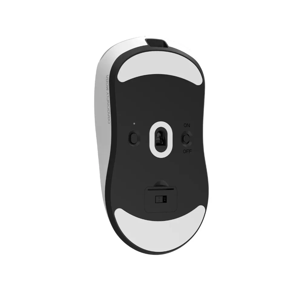 VGN професионална геймърска мишка Wireless Gaming Mouse F1 PRO MAX DRAGONFLY - 1K (4K compatible), Kailh Black Gold Mamba Switches, White - Image 345