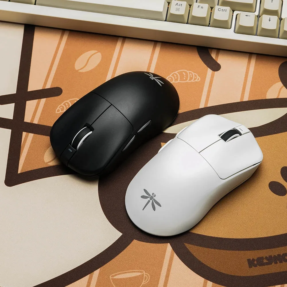 VGN професионална геймърска мишка Wireless Gaming Mouse F1 PRO MAX DRAGONFLY - 1K (4K compatible), Kailh Black Gold Mamba Switches, White - Image 360