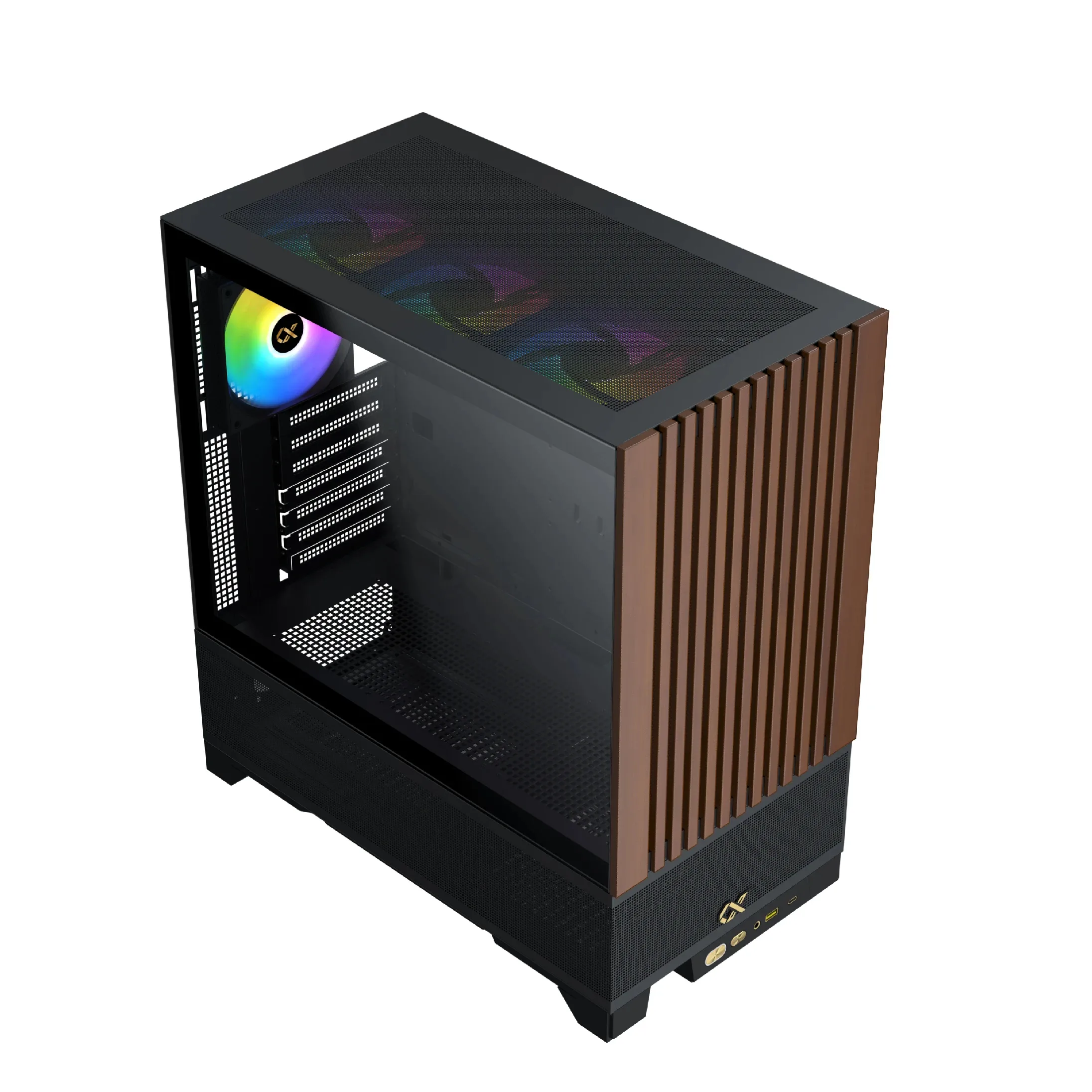 Xigmatek кутия Case EATX - Endorphin WD, Addressable RGB, Wood - Image 248