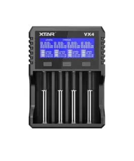 Зарядно устройство за NIMH/LiIon батерии 4 гнезда LCD дисплей USB VX4 SET