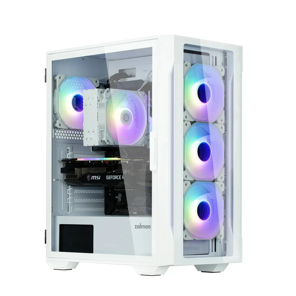 Zalman кутия Case ATX - I3 NEO TG White - aRGB, Tempered Glass - Image 207