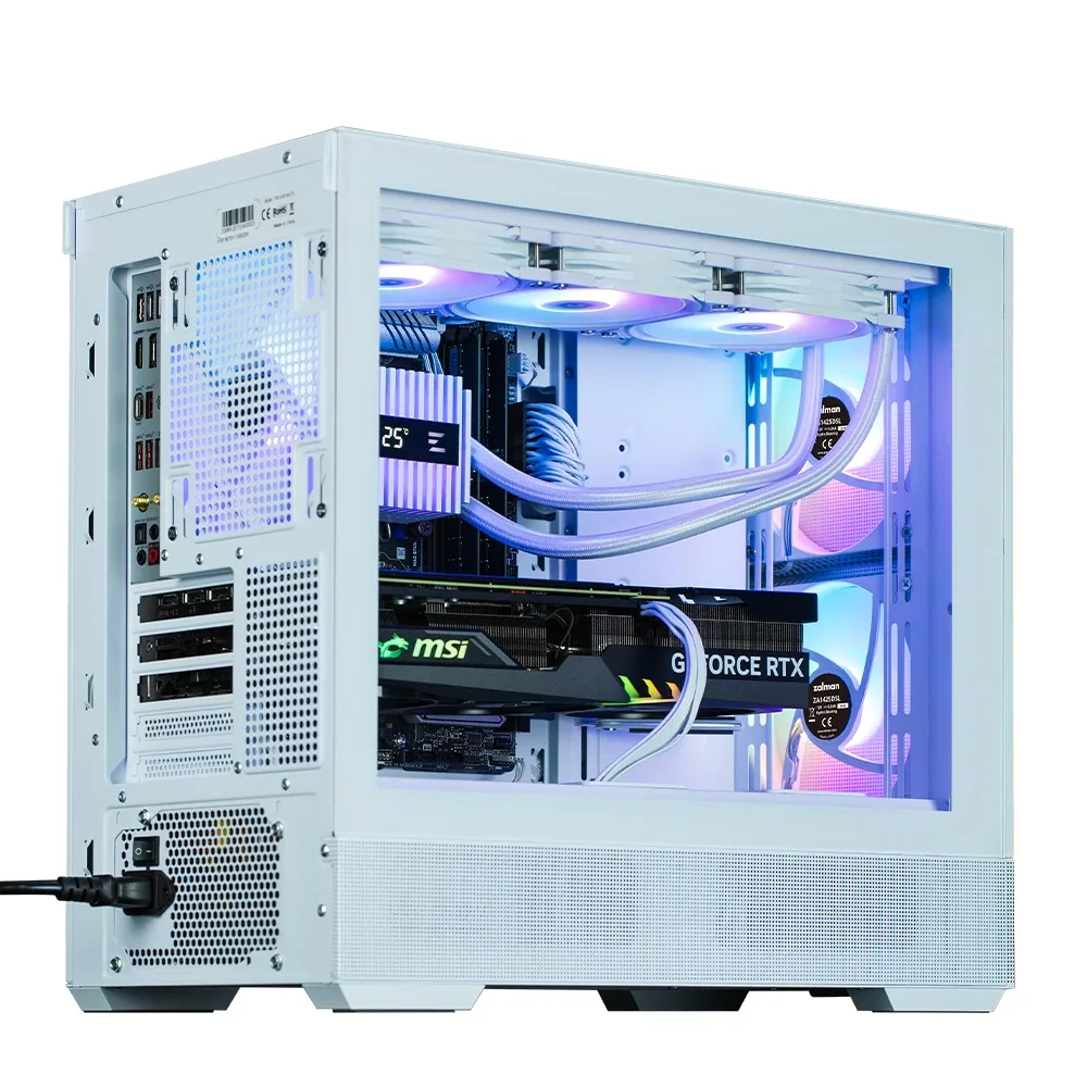 Zalman кутия Case mATX - P30 AIR White - Image 214