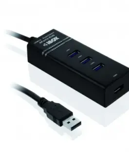 Alternative view of iBOX USB 3.0 IUH3FB Hub (4×USB 3.0) черен
