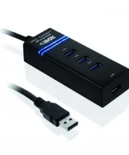 iBOX USB 3.0 IUH3FB Hub (4×USB 3.0) черен