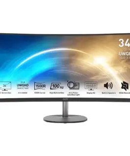 MSI Monitor 34 inches PRO MP341CQ CURVED/VA/UWQHD/100Hz