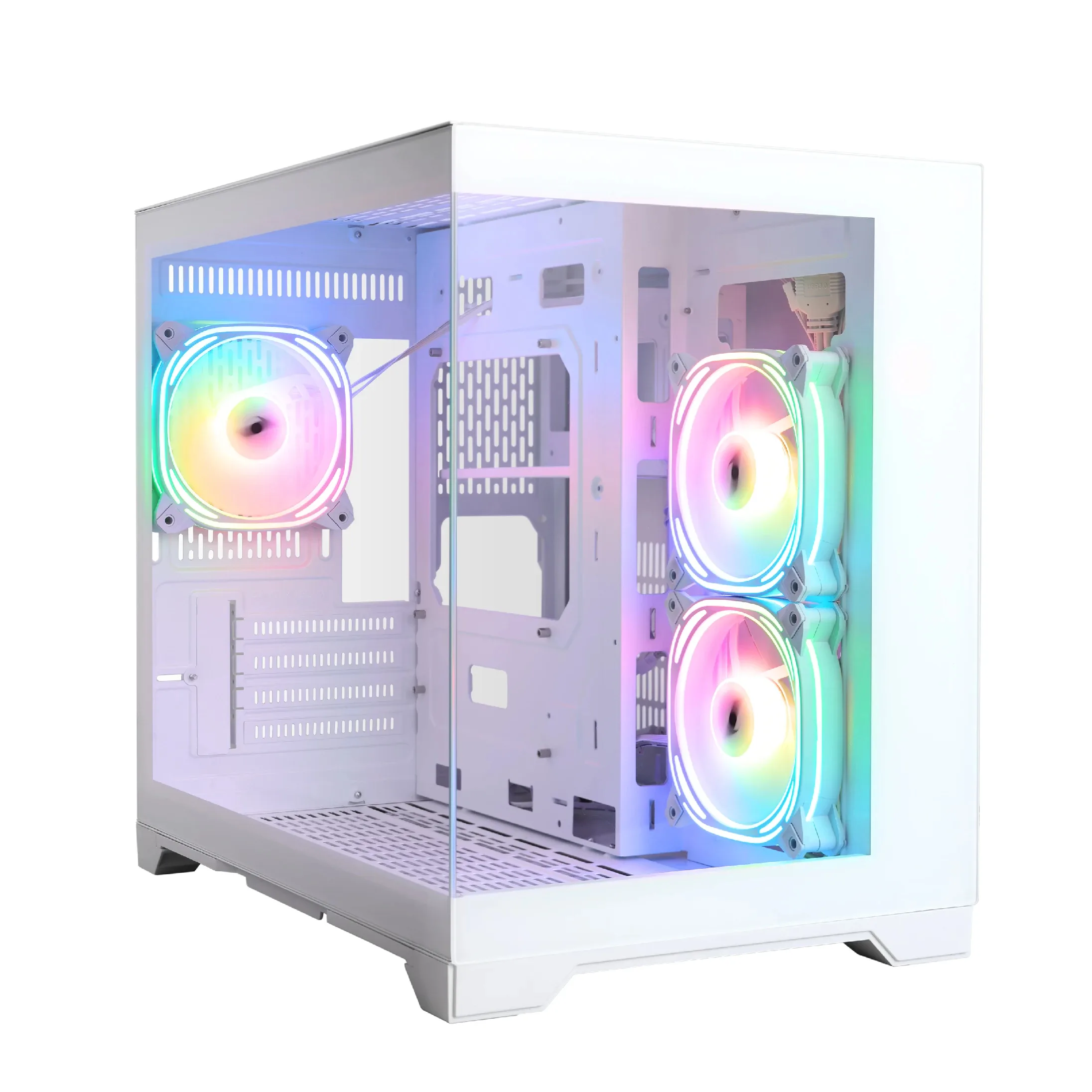 1stPlayer кутия Case mATX - MV6-TP White - 3 fans included - Image 272