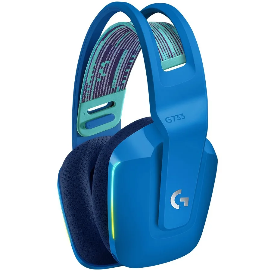 Геймърски слушалки LOGITECH G733 LIGHTSPEED Wireless RGB Gaming Headset - BLUE - Image 50