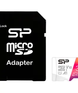 Карта памет Silicon Power New Elite /class10 32GB mSD Card A1 V10 UHS-1 (U1) R/W: up to 100/30 MB/s A1 V10 ECC function