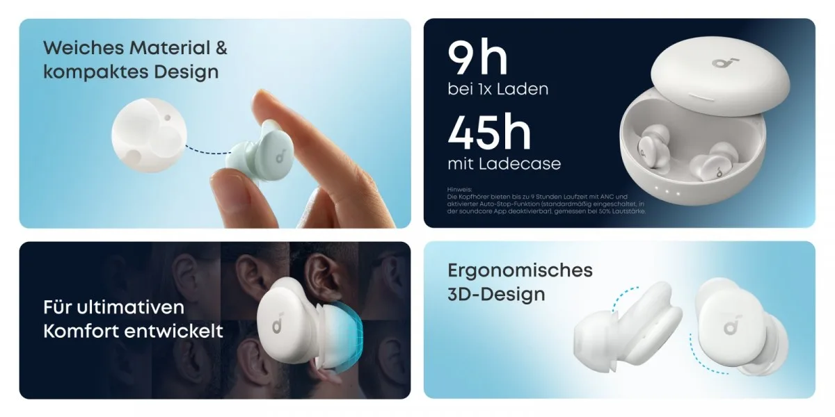 Anker Earphones Soundcore Sleep A30 бял - Image 2