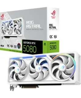 Asus видео карта GeForce RTX 5080 ROG ASTRAL OC GDDR7 256bit 2HDMI/3DP бял