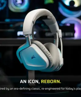 Alternative view of Corsair Wireless headphone Void Wireless v2 Playstation бял