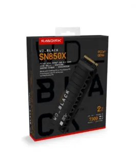 Western Digital SSD drive черен 2TB SN850X NVMe M.2 PCIe Radiator