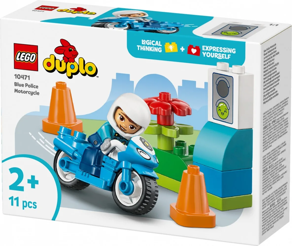 LEGO Blocks DUPLO 10471 син Police Motorcycle - Image 2