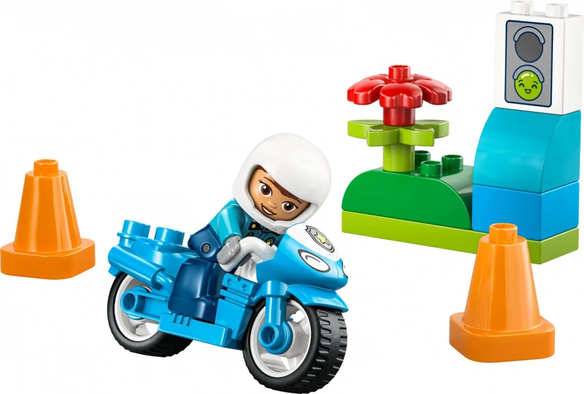 LEGO Blocks DUPLO 10471 син Police Motorcycle - Image 5