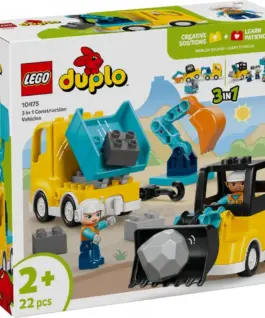 LEGO Blocks DUPLO 10475 3 in 1 Construction Vehicles