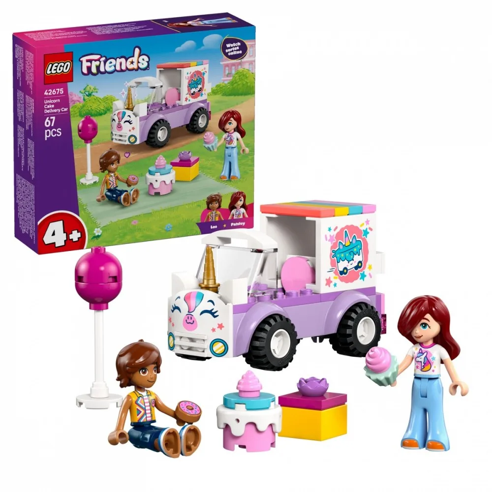 LEGO Blocks Friends 42675 Unicorn Cake Delivery Car - Image 2