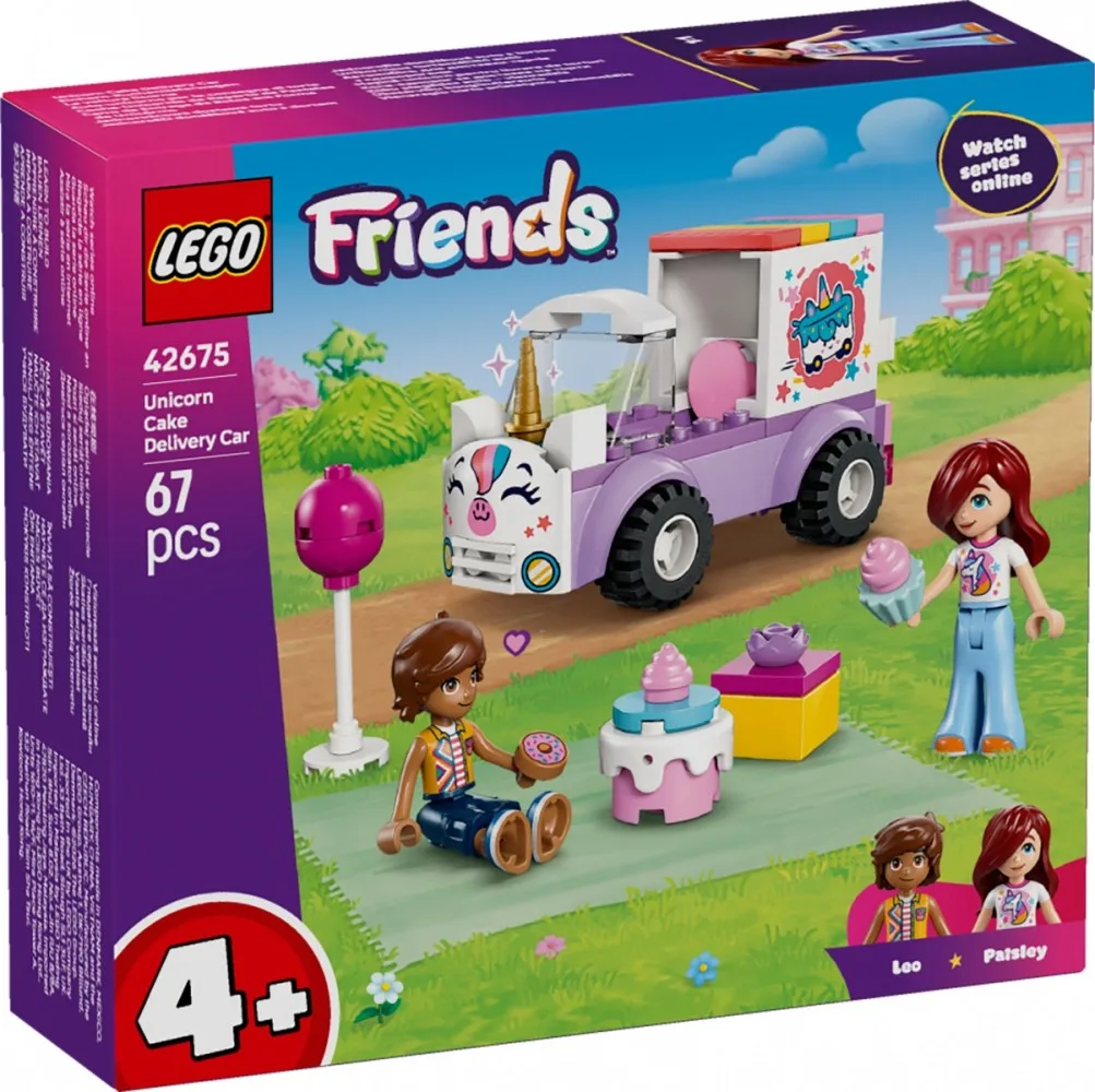 LEGO Blocks Friends 42675 Unicorn Cake Delivery Car