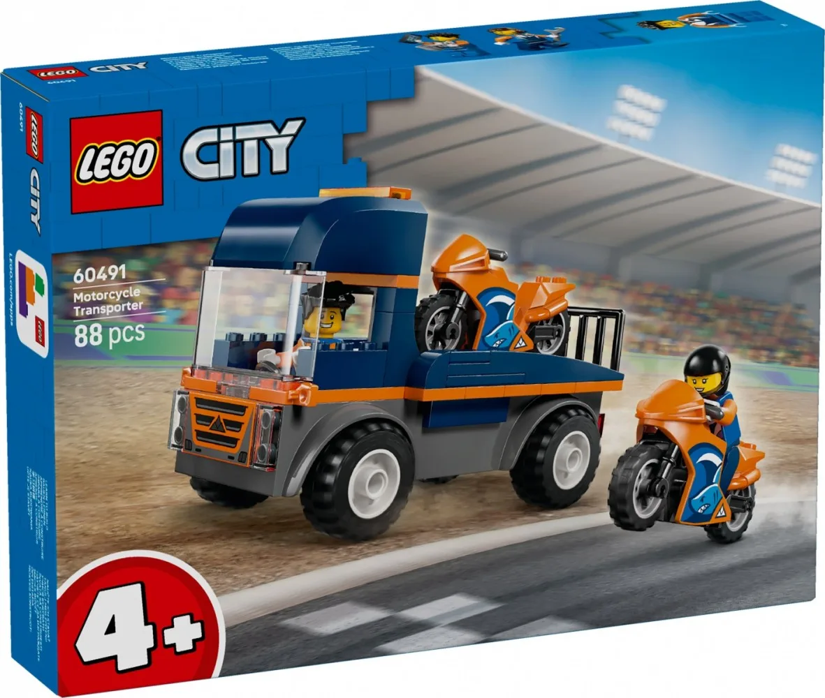 LEGO Blocks City 60491 Motorcycle Transporter