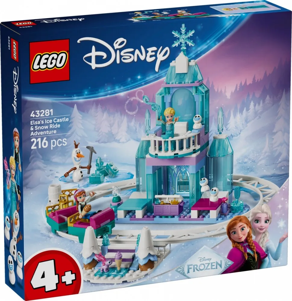 LEGO Blocks Disney 43281 Elsas Ice Castle & Snow Ride Adventure