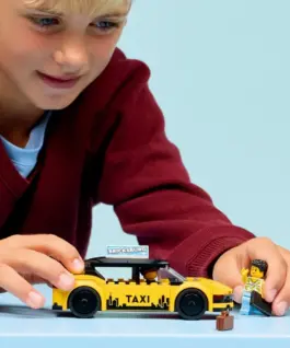 LEGO Blocks City 60487 жълт Taxi