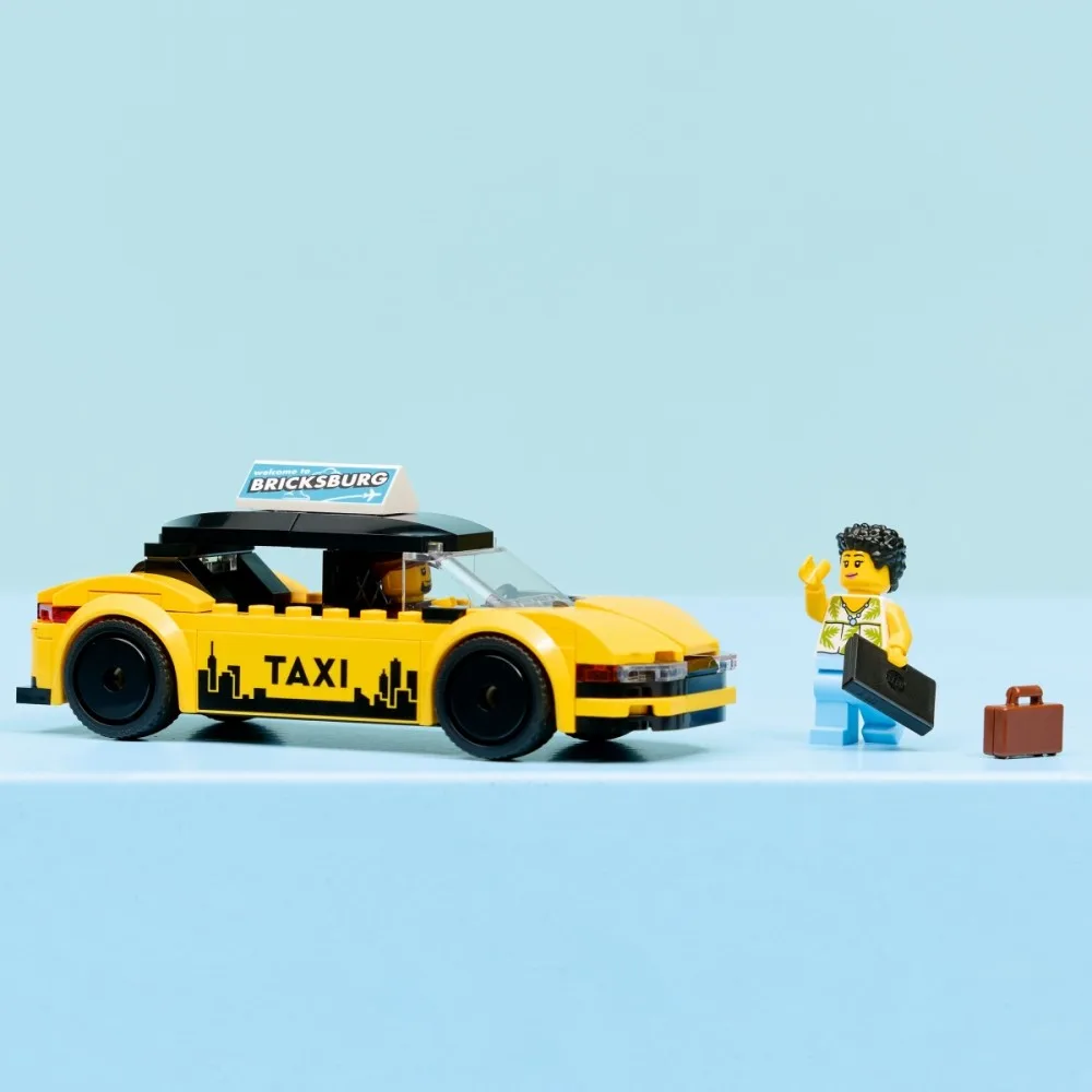 LEGO Blocks City 60487 жълт Taxi - Image 4