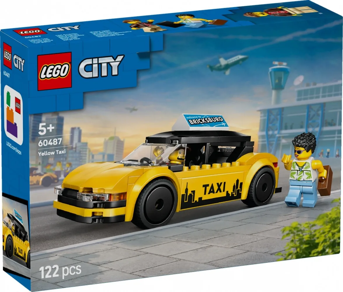 LEGO Blocks City 60487 жълт Taxi