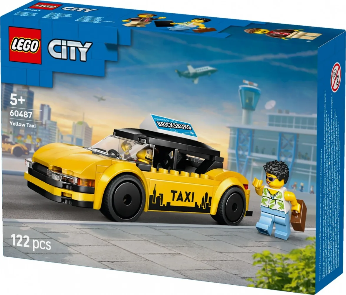 LEGO Blocks City 60487 жълт Taxi - Image 5