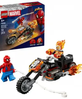 LEGO Blocks Super Heroes 76335 Spider-Man vs. Ghost Rider Motorcycle
