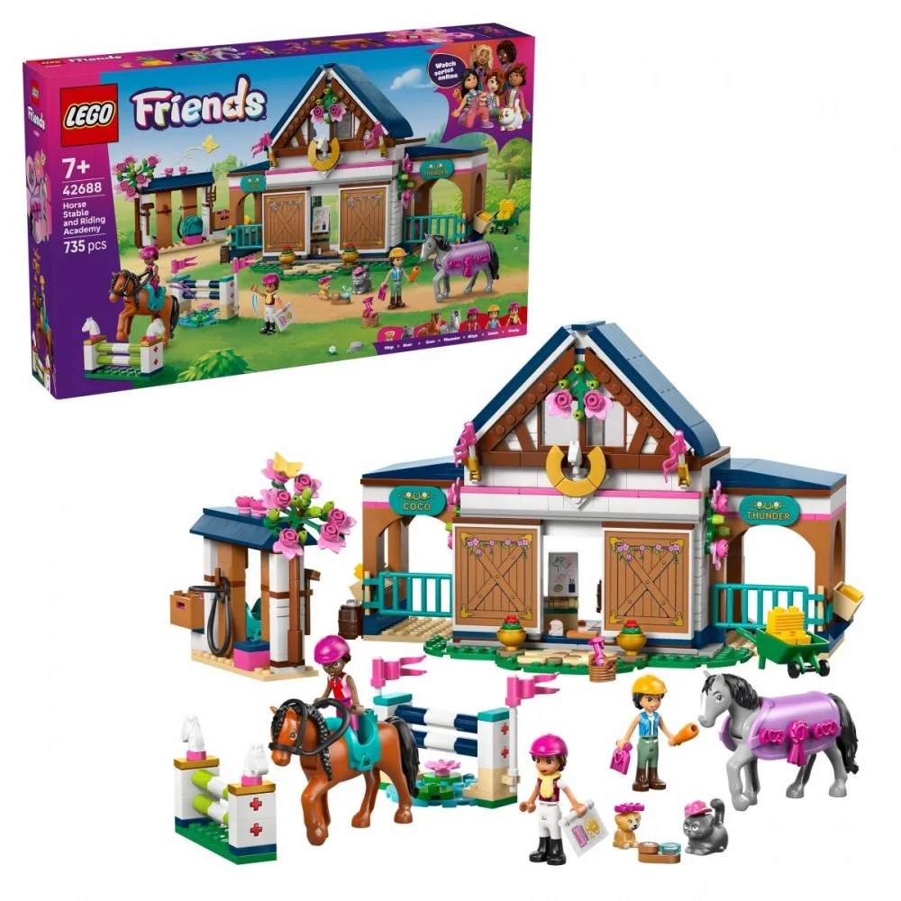 LEGO Blocks Friends 42688 Horse Stable and Riding Academy - Image 2