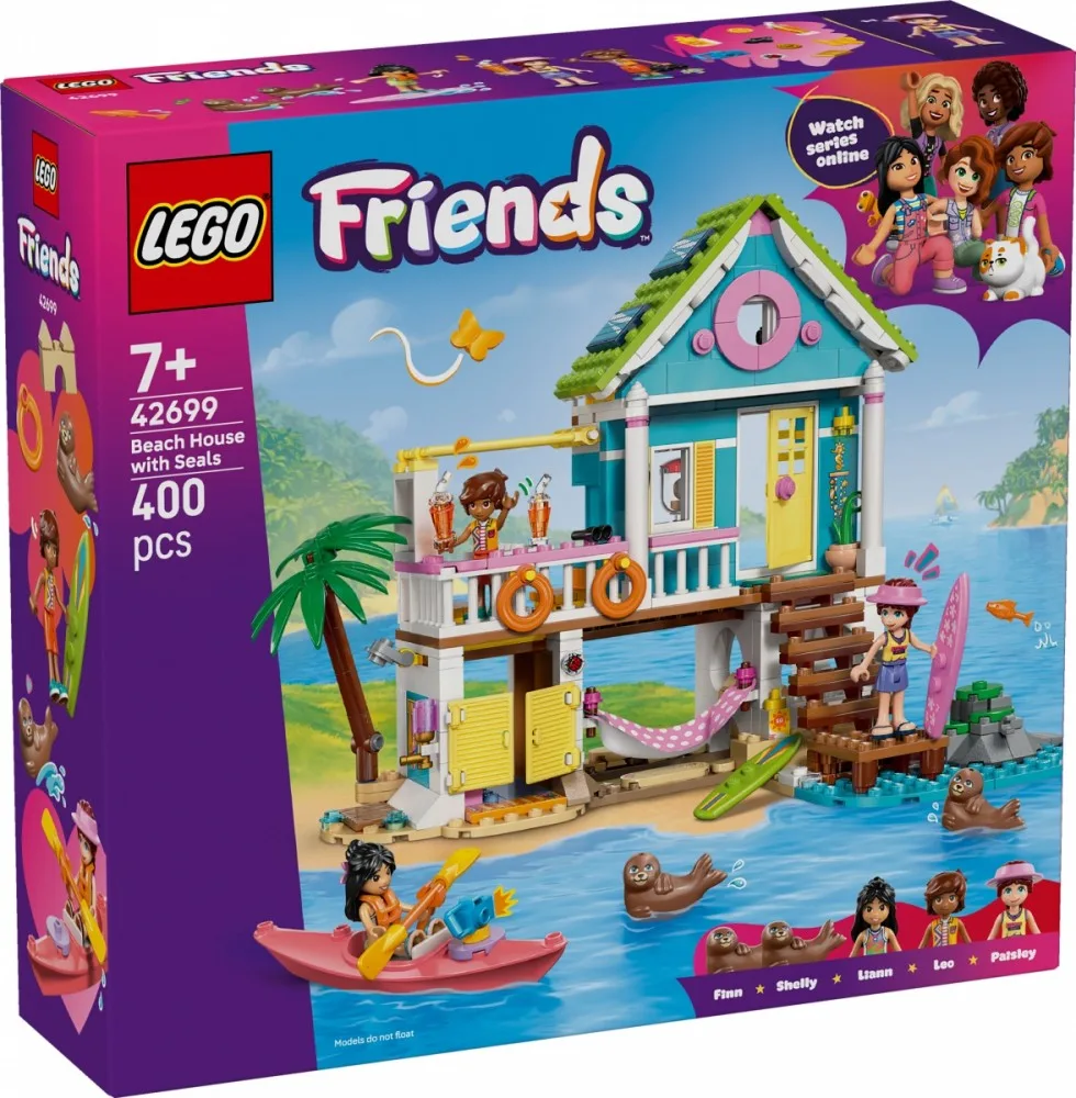 LEGO Blocks Friends 42699 Beach House with Seals