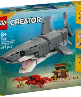 LEGO Blocks Creator 31381 Fierce Shark with a Treaasure Chest