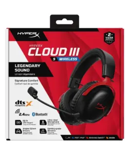 Alternative view of HyperX Headset HyperX Cloud III S Wireless черен-червен Gaming A59Z0AA