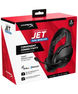 Alternative view of HyperX Headset HyperX Cloud Jet Wireless черен Gaming AJ0T1AA