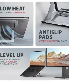 AXAGON STND-LAG ALU stand for Лаптопs 10-17 8 positio